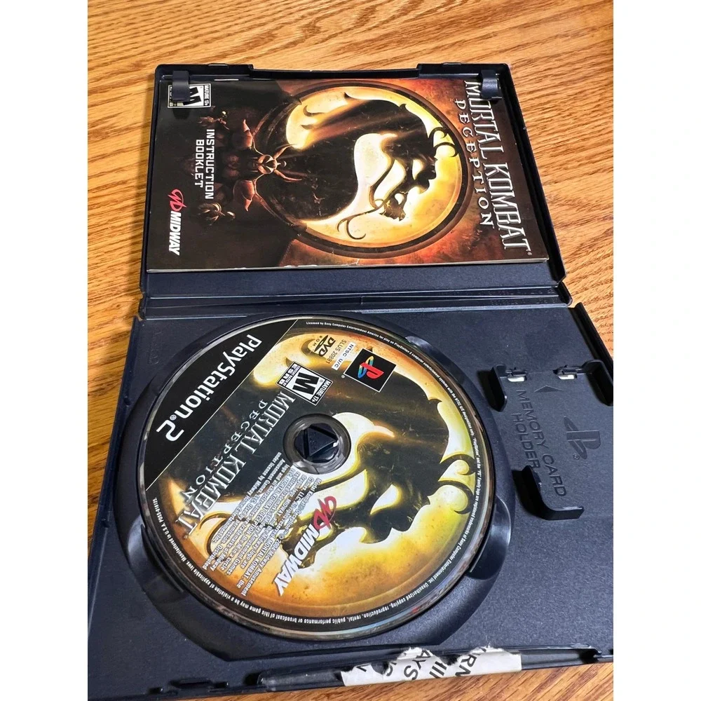 Mortal Kombat Deception Sony PlayStation 2 PS2 Midway Fighting Game CIB